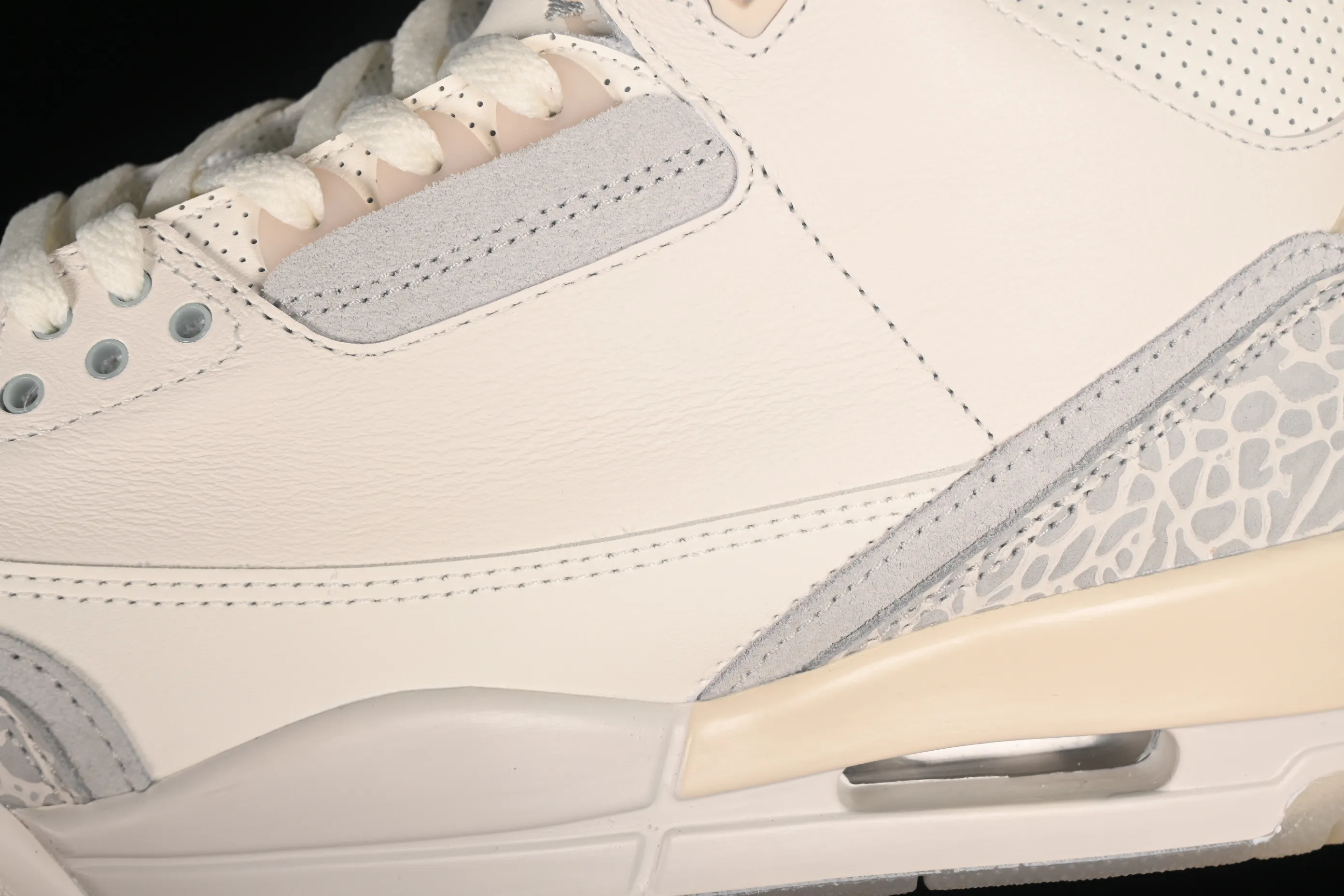 All categories Air Jordan Jordan series basketball shoes Air Jordan 3 OG version Air Jordan 3 "Craft Ivory" AJ3 Joe 3 ivory white full first layer FJ9479-100